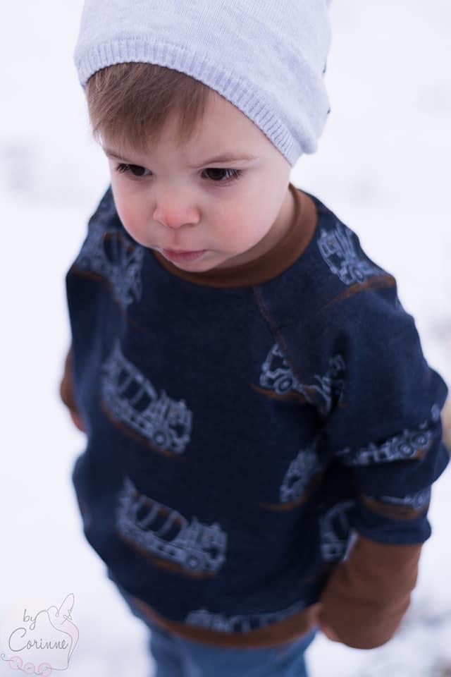 Venticinquesima Raglanpullover Bambini Papierschnittmuster Grösse 80-176 by Stoffherz - 0