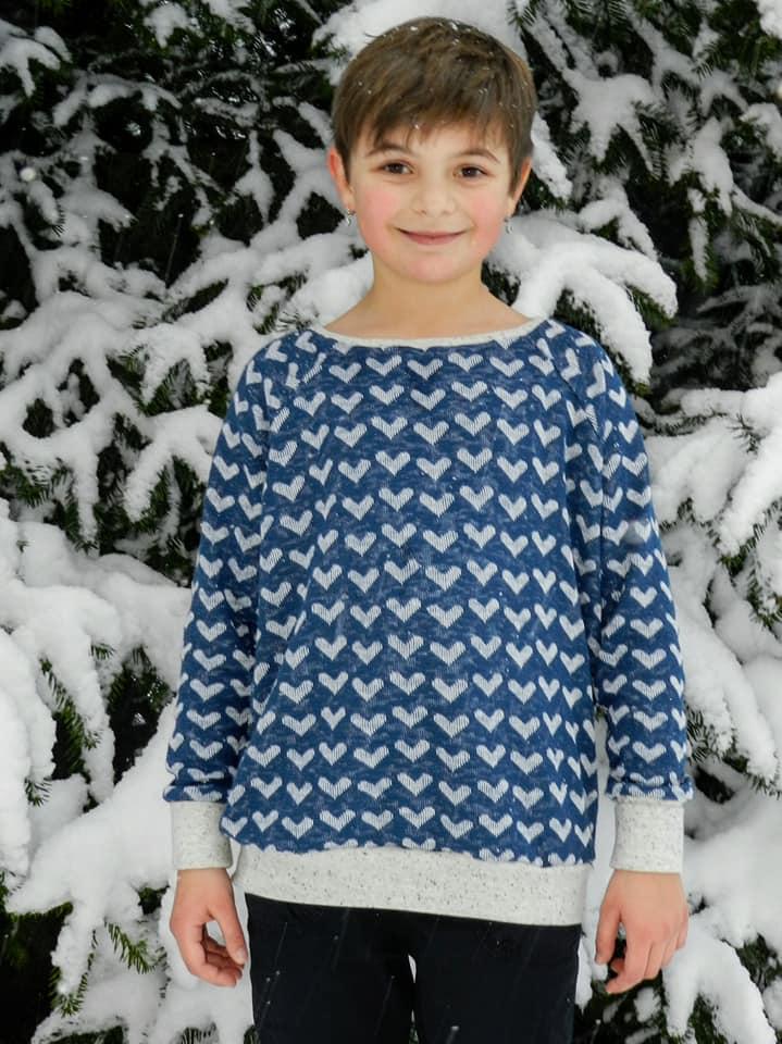 Venticinquesima Raglanpullover Bambini Papierschnittmuster Grösse 80-176 by Stoffherz - 25