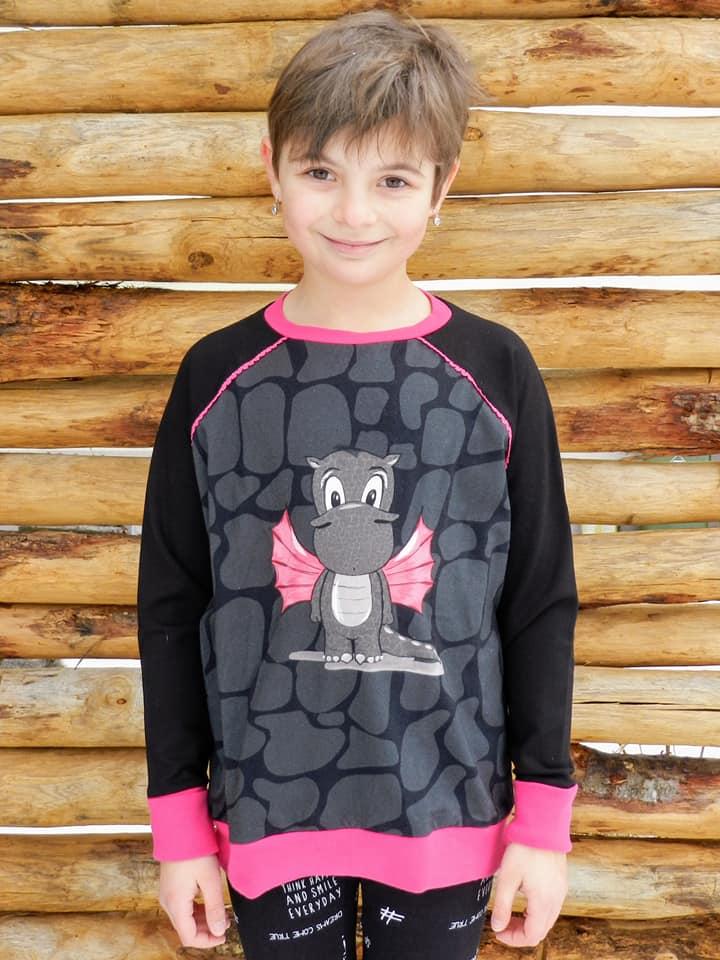 Venticinquesima Raglanpullover Bambini Papierschnittmuster Grösse 80-176 by Stoffherz - 24