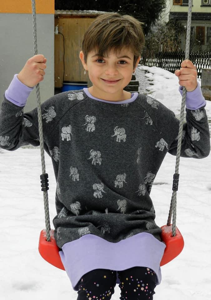 Venticinquesima Raglanpullover Bambini Papierschnittmuster Grösse 80-176 by Stoffherz - 13