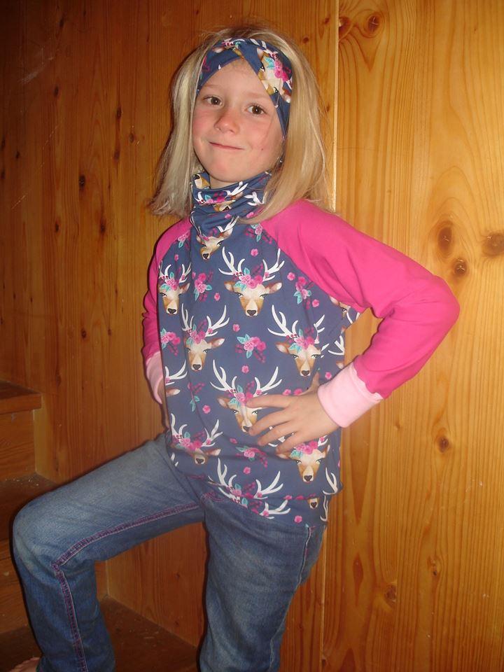 Venticinquesima Raglanpullover Bambini Papierschnittmuster Grösse 80-176 by Stoffherz - 11