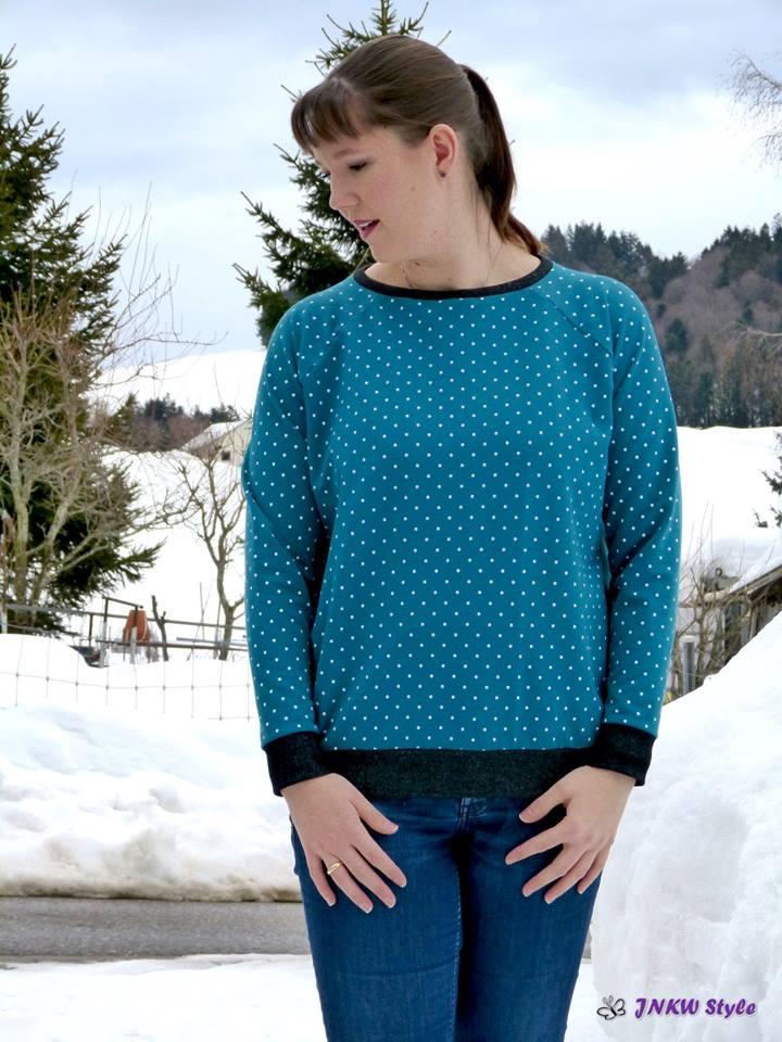 Venticinquesima Raglanpullover Donna Papierschnittmuster Grösse XS-XL by Stoffherz - 13