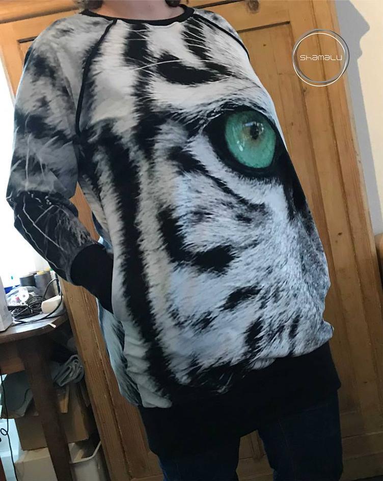 Venticinquesima Raglanpullover Donna Papierschnittmuster Grösse XS-XL by Stoffherz - 8