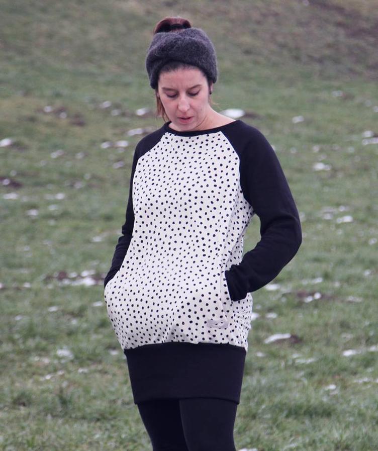 Venticinquesima Raglanpullover Donna Papierschnittmuster Grösse XS-XL by Stoffherz - 24