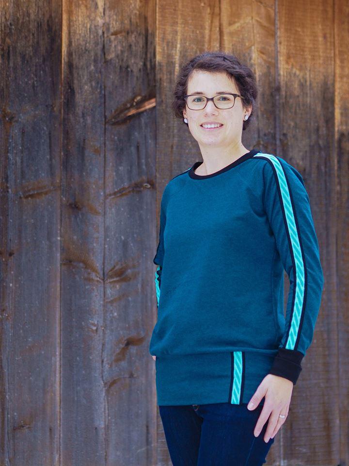 Venticinquesima Raglanpullover Donna Papierschnittmuster Grösse XS-XL by Stoffherz - 3