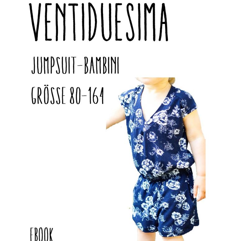 Ventiduesima Jumpsuit-Bambini Ebook by Stoffherz Grösse 80-164