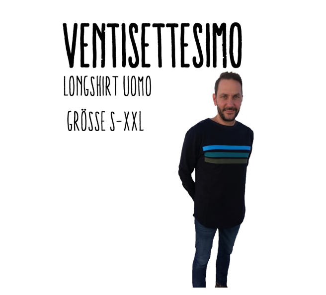 Ventisettesimo Longshirt Uomo Ebook by Stoffherz Grösse S-XXL