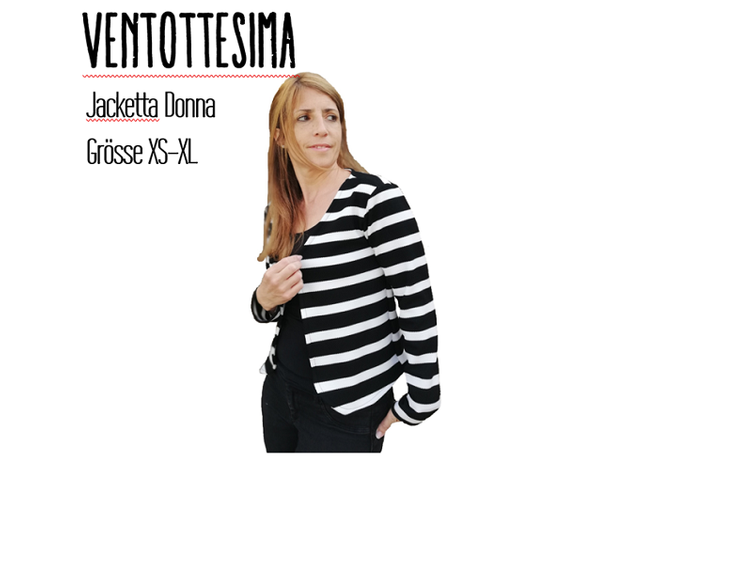 Ventottesimo Jacketta Donna Ebook by Stoffherz Grösse XS-XL