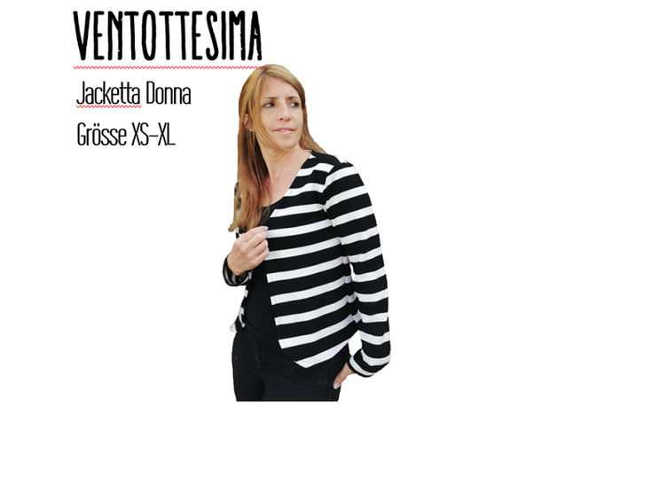 Ventottesimo Jacketta Donna Papierschnittmuster by Stoffherz Grösse XS-XL