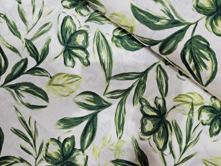 Viscose-Leine Blume grün