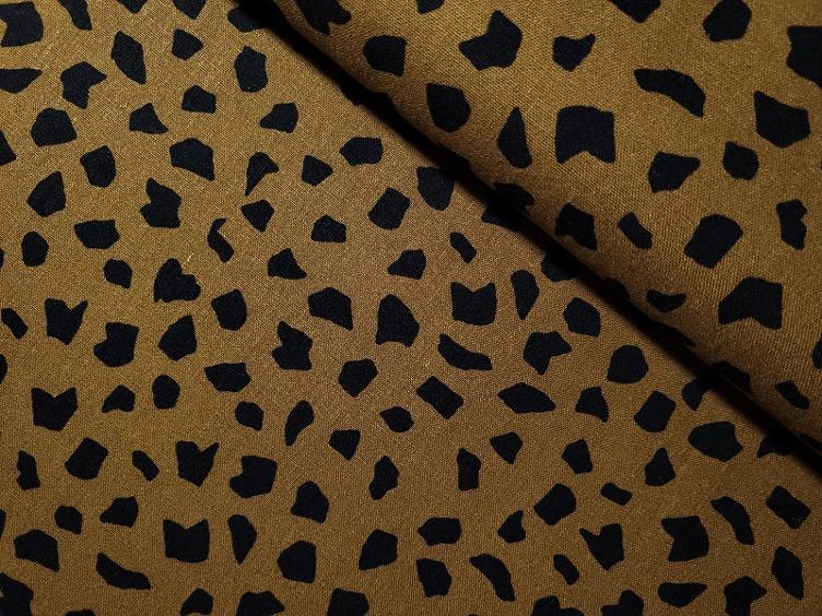 Viscose-Leine braun mit Punkte