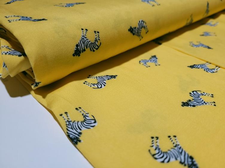 Viscose Zebra gelb - 1