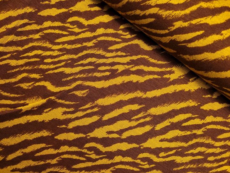 Zebra Sweat grau/senf 60 x 150 cm