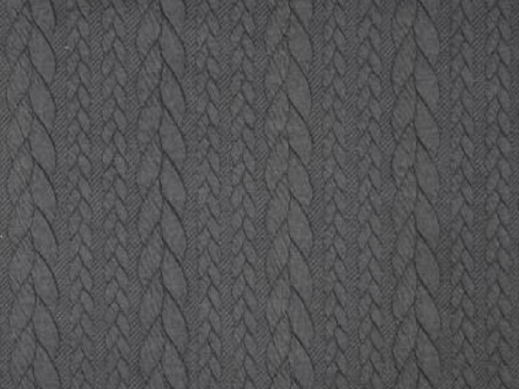 Zopf Jacquard schwarz