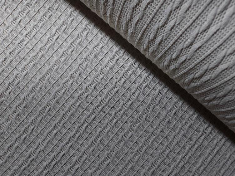 Zopfmuster beige Strick 100 cm